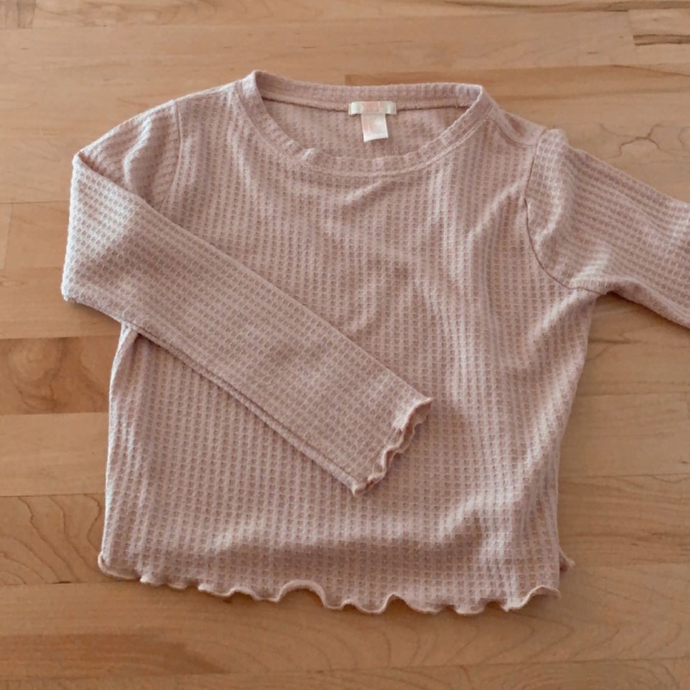 lettuce-edge pink forever 21 top